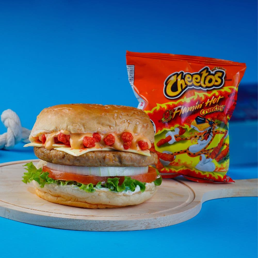 grilled cheetos burger